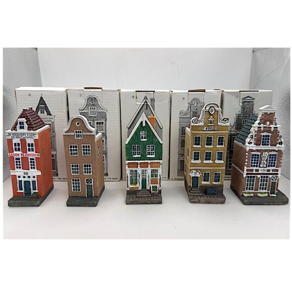 Blokker 100-Year Anniversary Dutch Canal Houses Set of 10 w/ Boxes 🇳🇱 - Picture 13 of 16